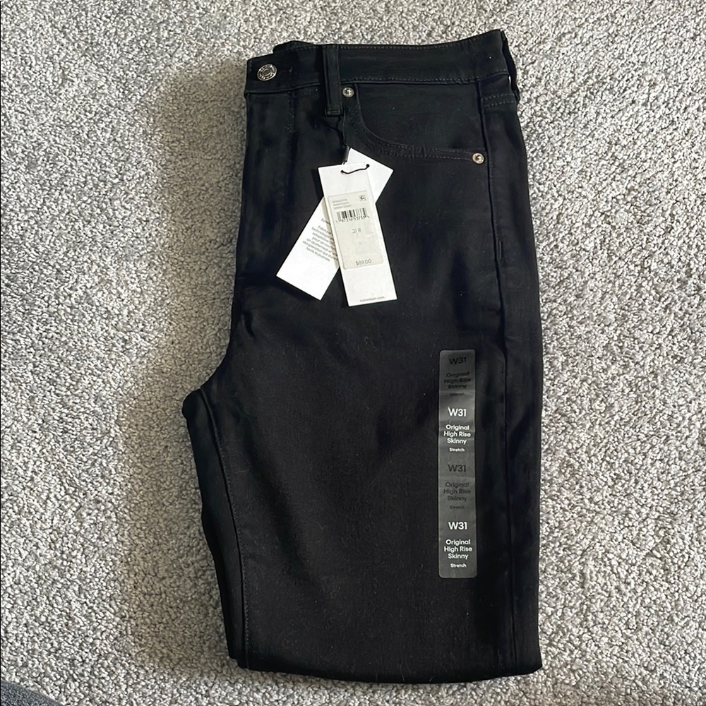 Calvin Klein High Rise Black Jeans